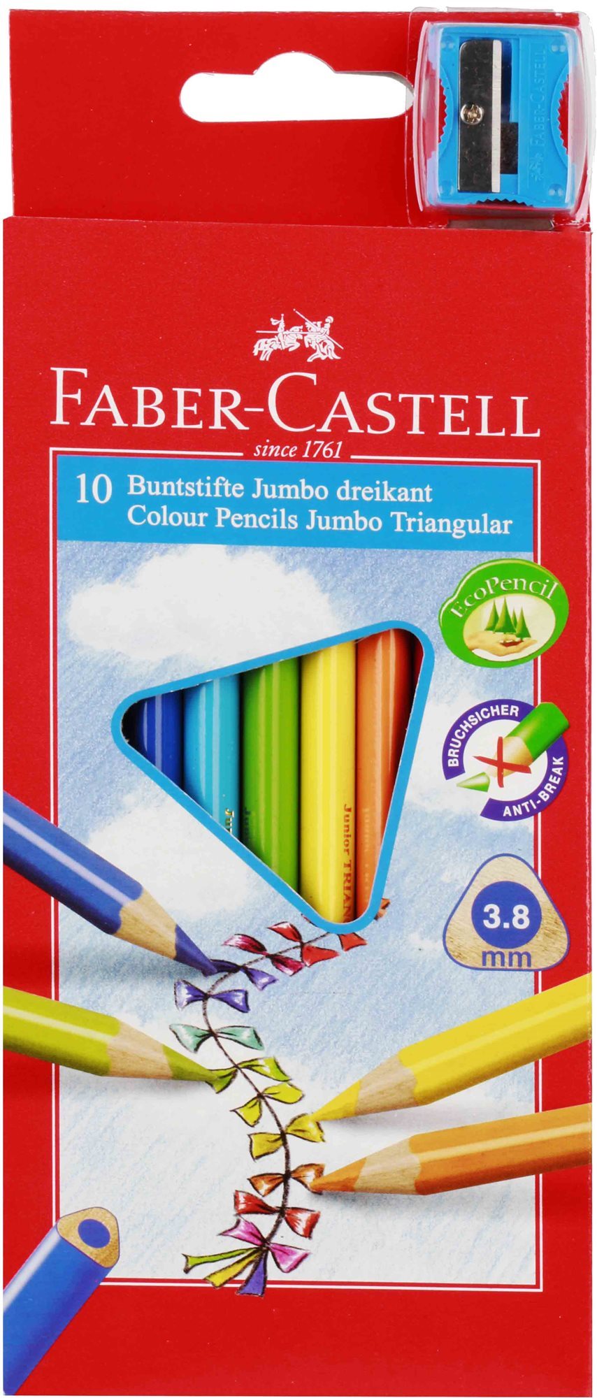 Faber-Castell Jumbo ceruzák, 10 szín