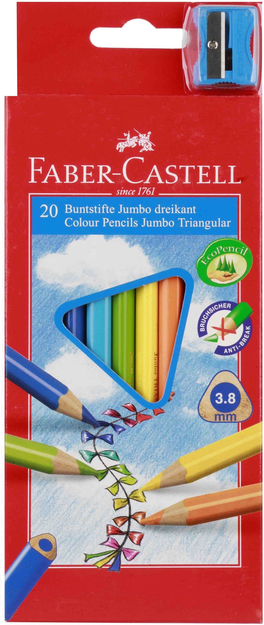 Faber-Castell Jumbo színes ceruza készlet - 20 db