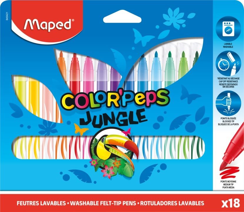 Maped Color Peps Jungle, 18 színben
