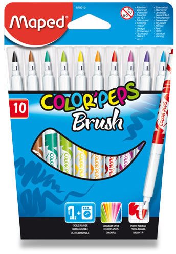 Filctoll Fixy Maped Color Peps Brush, 10 szín