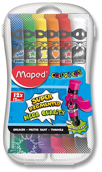 Maped Color Peps tempera festék, 12 színben