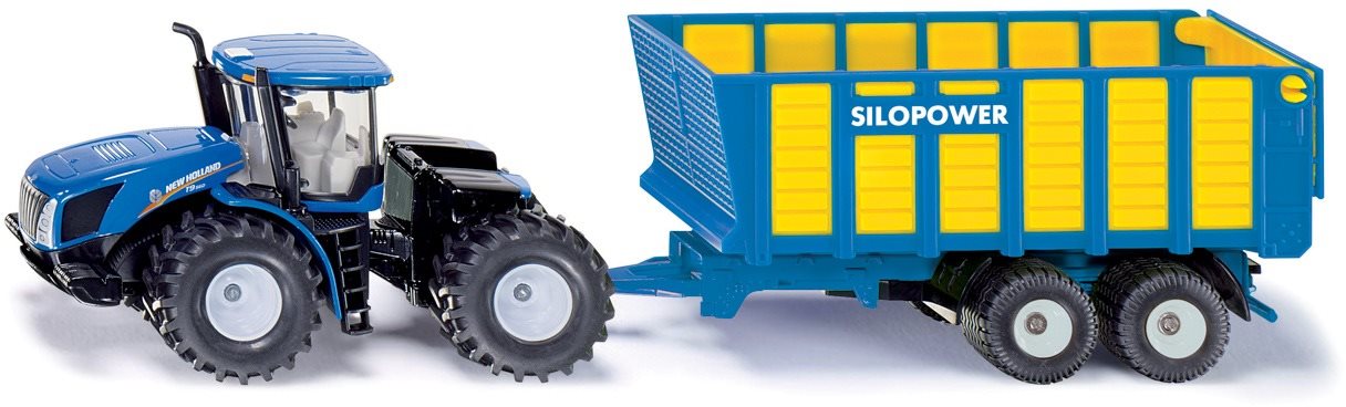 Siku Farmer - New Holland traktor  Joskin utánfutóval
