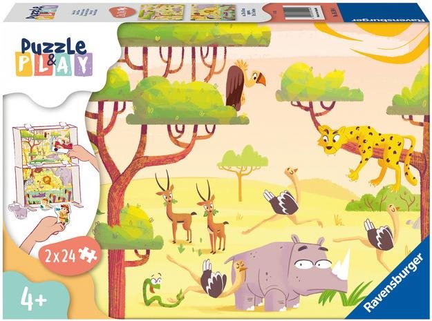 Ravensburger 055944 Puzzle & Play Kaland a szafarin 2x24 db