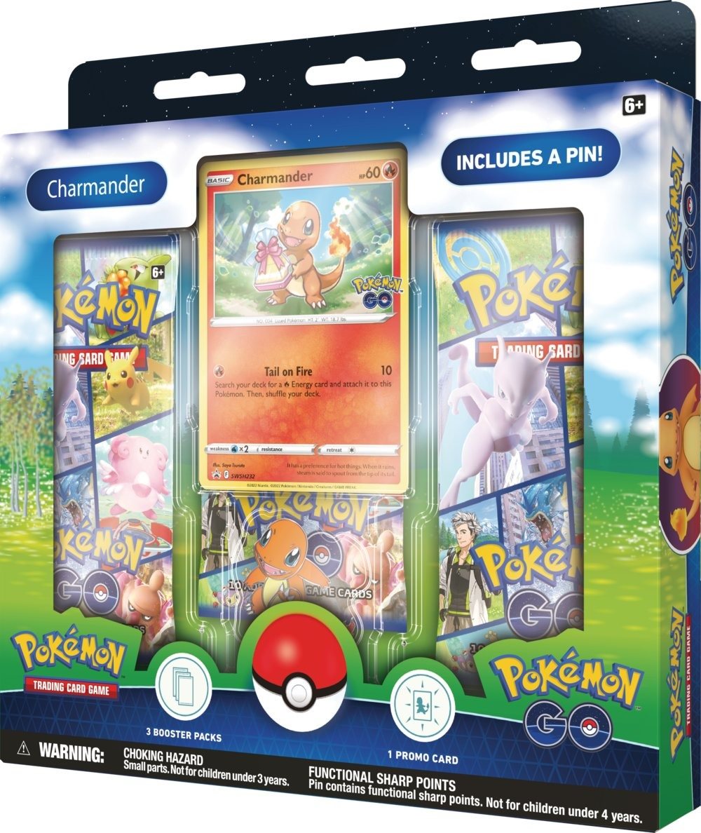 Kártyajáték Pokémon TCG: Pokémon GO - Pin Box - Charmander