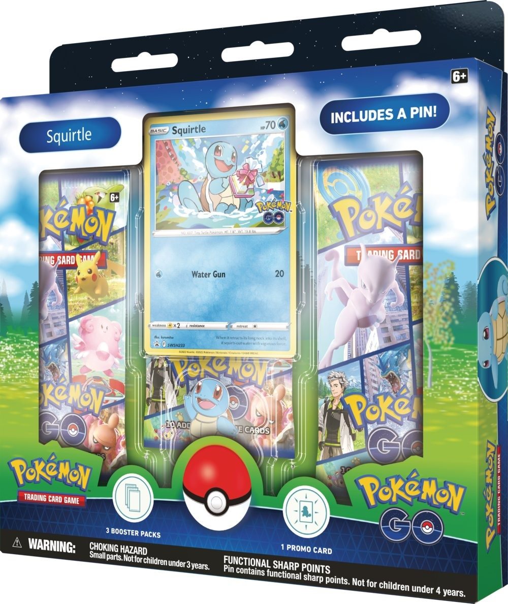 Kártyajáték Pokémon TCG: Pokémon GO - Pin Box - Squirtle
