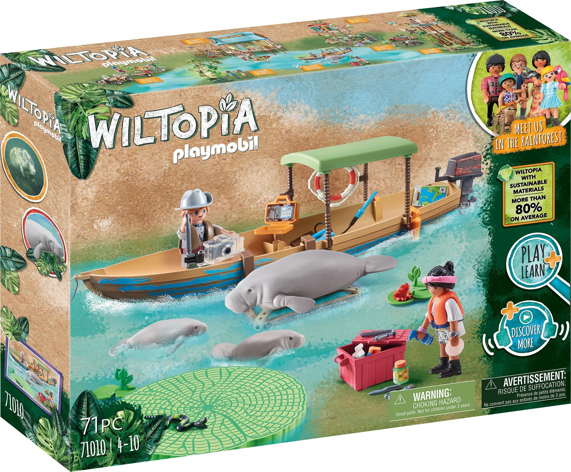 Playmobil 71010 Wiltopia - Hajókirándulás a Manátesre