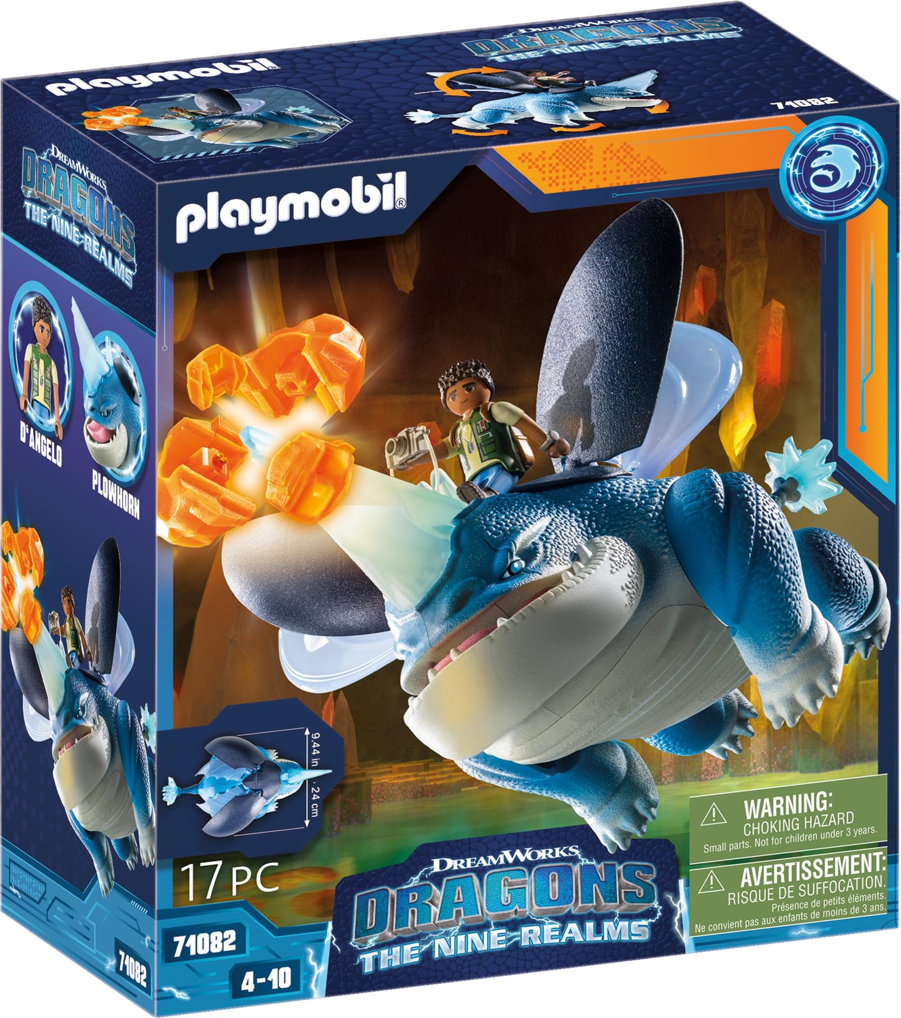 Építőjáték Playmobil 71082 Dragons - The Nine Realms: Plowhorn & D'Angelo