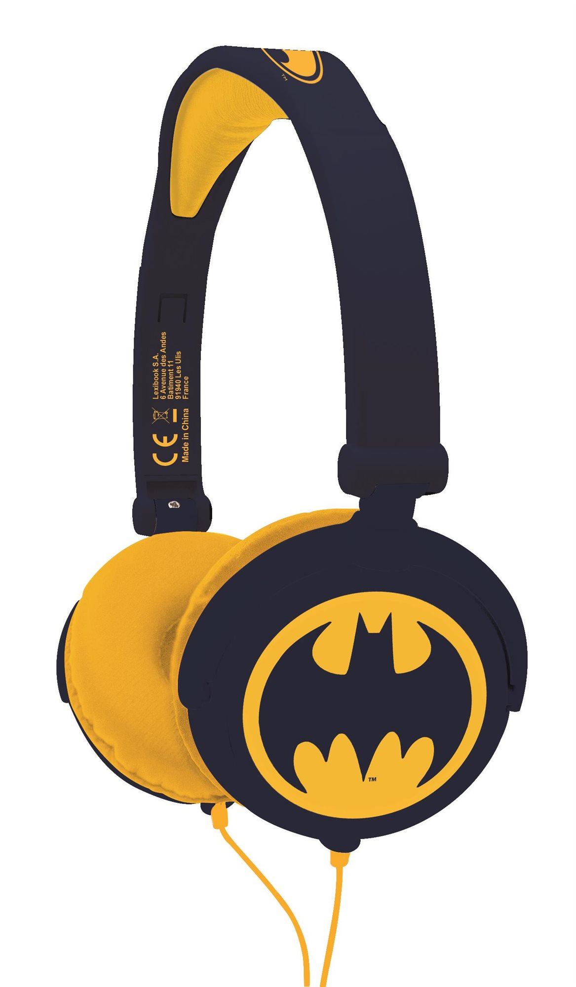 Fej-/fülhallgató Lexibook Összecsukható Batman fejhallgató