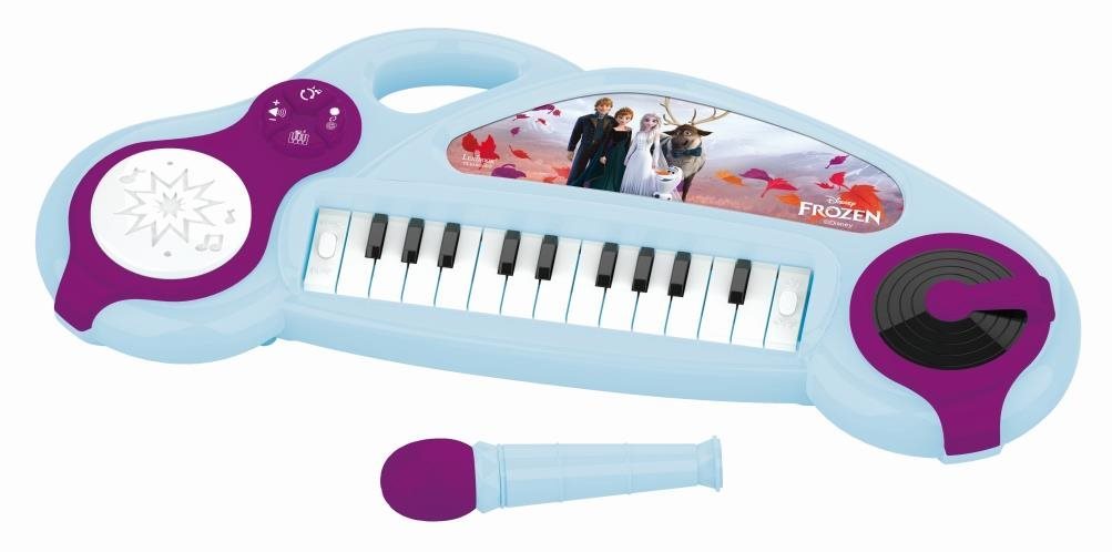 Lexibook szórakoztató elektromos zongora, Disney Jégvarázs, mikrofonnal - 22 billentyű
