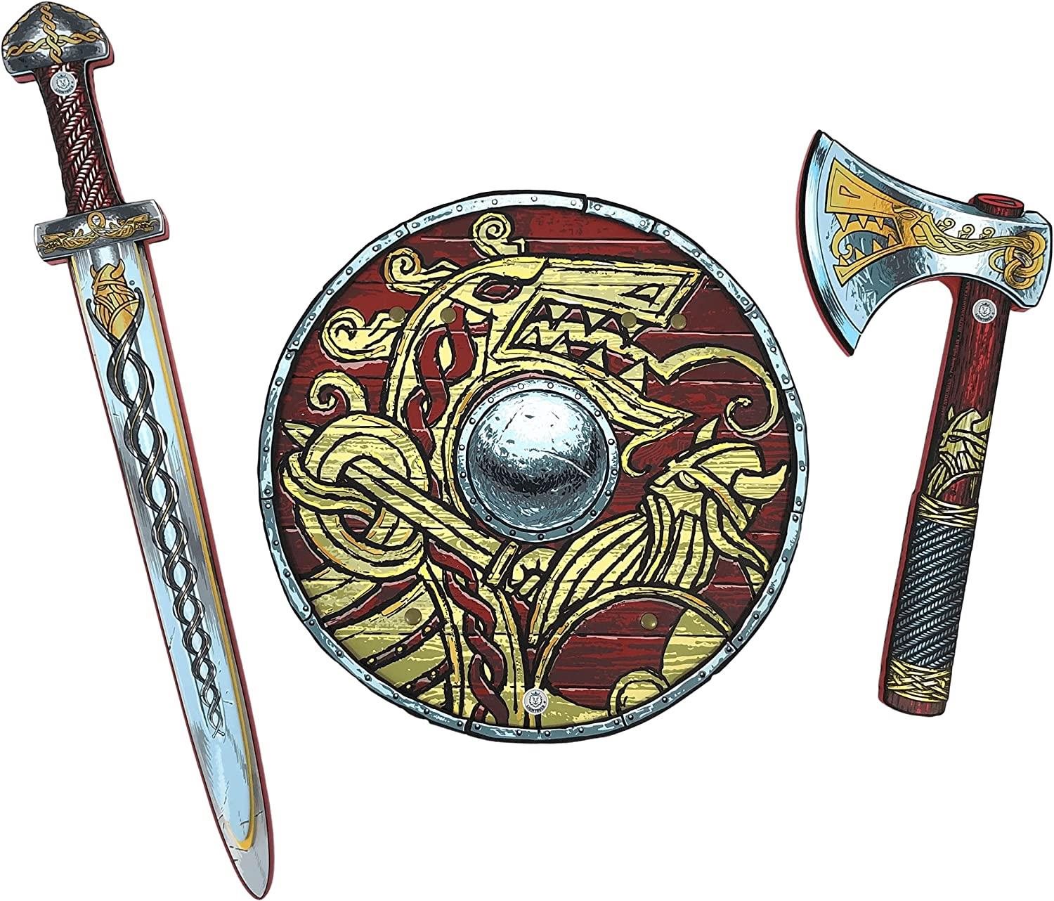 Liontouch Viking szett - Kard, pajzs és fejsze
