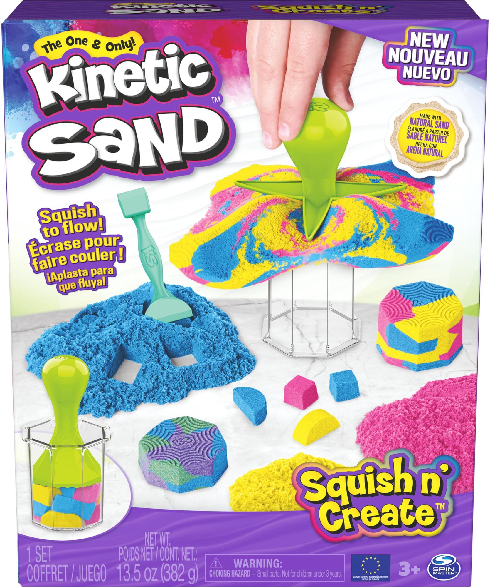 Kinetic Sand Tégelyes modellező készlet
