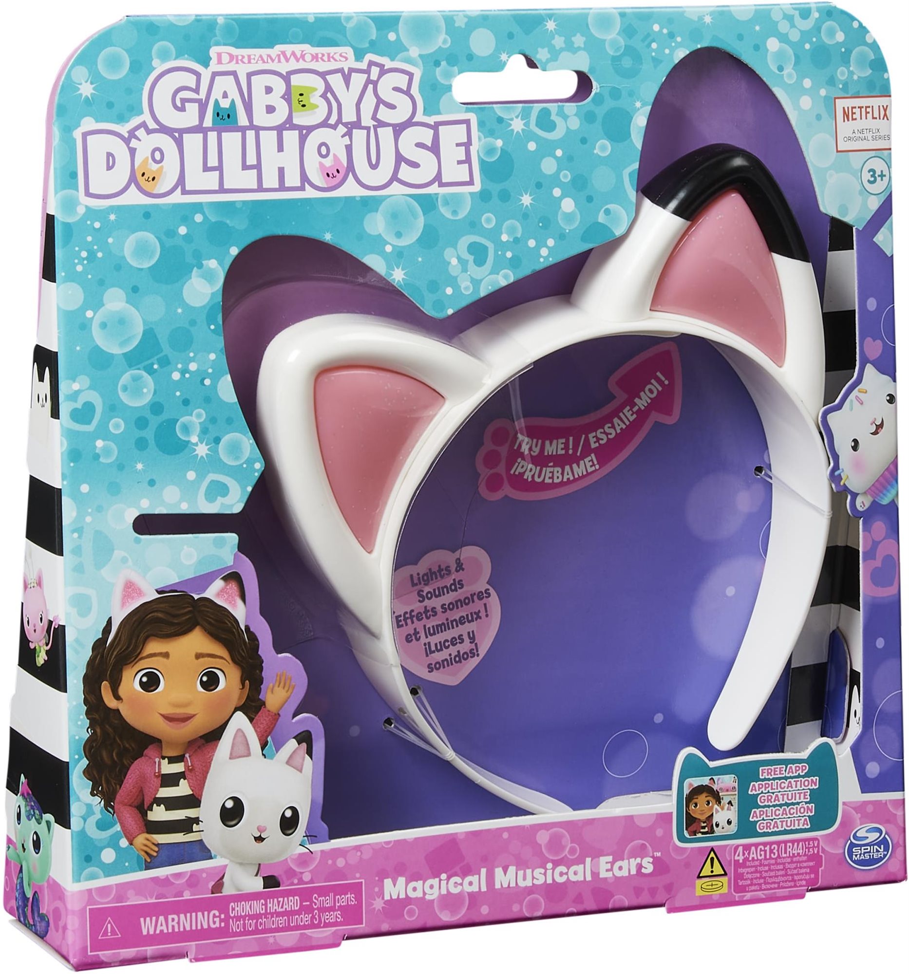 Gabby babaháza Dollhouse játszó macskafülek