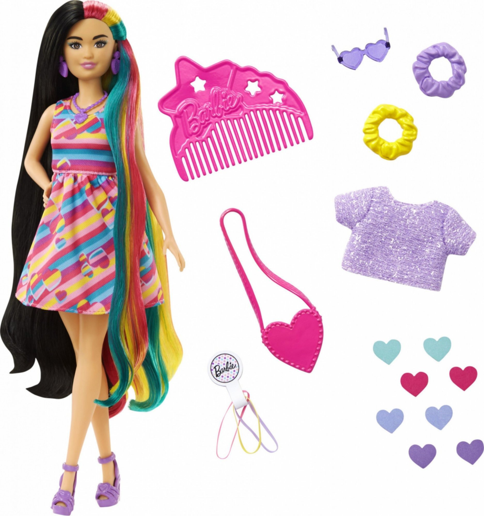 Barbie Baba fantasztikus hajjal - Fekete hajú