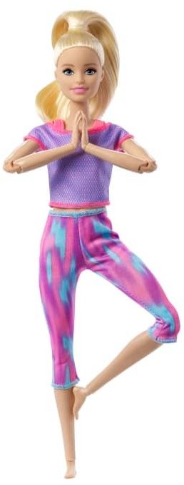 Barbie Mozgásban - Szőke hajú lila ruhában