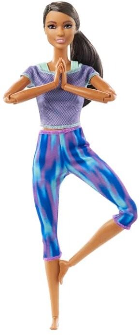 Barbie Mozgásban - Fekete hajú lila ruhában