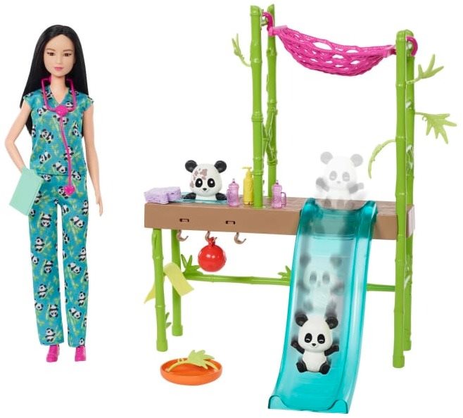 Barbie - Panda maci megmentése, játékkészlet