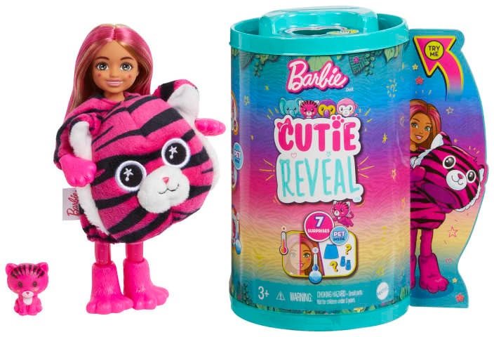 Barbie Cutie Reveal Chelsea Dzsungel - Tigris