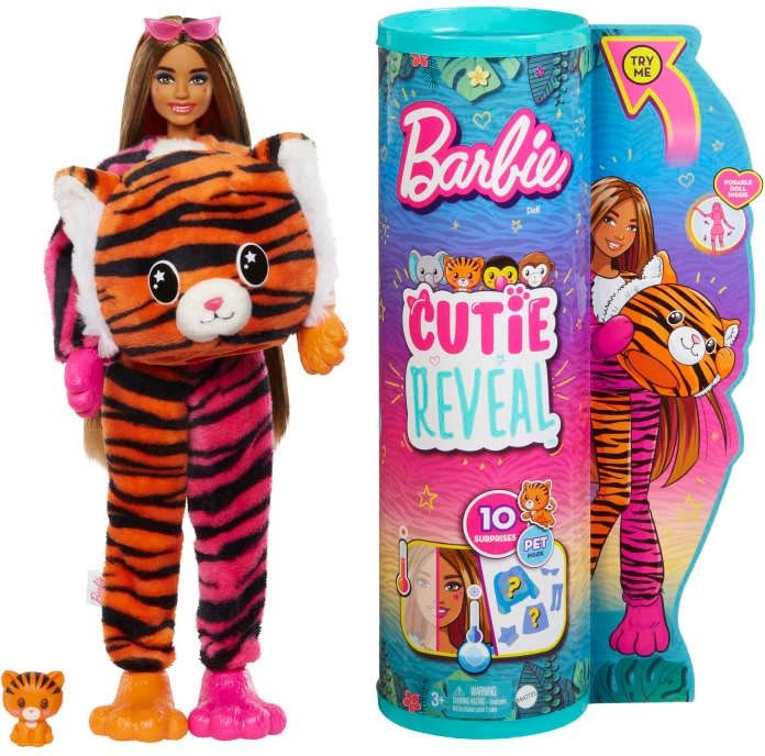 Barbie Cutie Reveal Barbie Dzsungel - Tigris