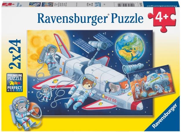 Ravensburger Puzzle 056651 Utazás az űrben 2X24 darab