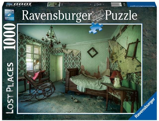 Ravensburger Puzzle 173600 Elveszett helyek: Zöld hálószoba 1000 darab