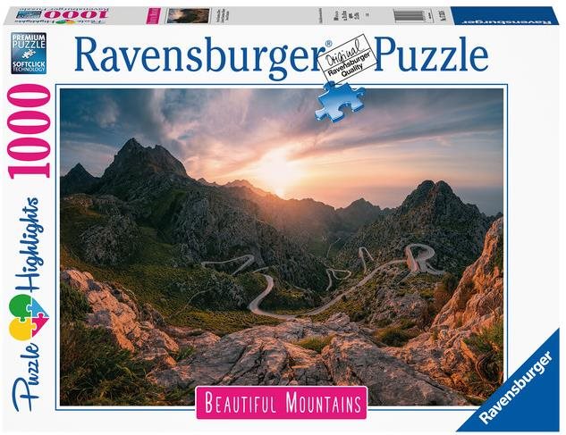 Ravensburger Puzzle 173136 Lélegzetelállító hegyek: Serra De Tramuntana hegység, Mallorca 1000 darab