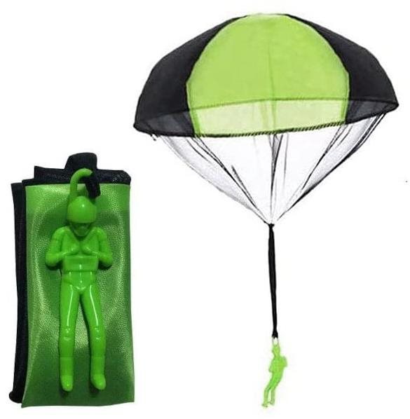 Ejtőernyős ejtőernyővel - zöld