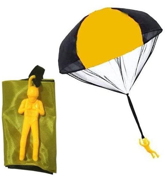 Ejtőernyős ejtőernyővel - sárga