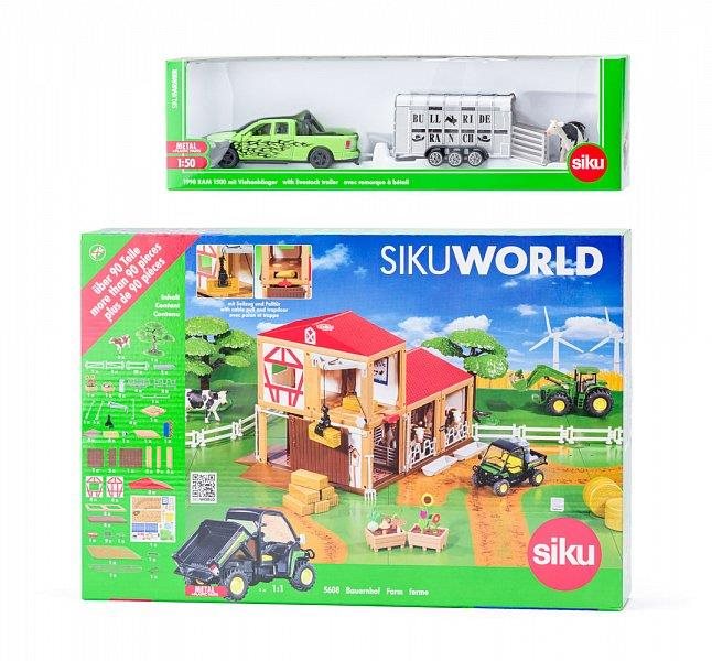 Siku World - Farm szarvasmarha szállító autóval
