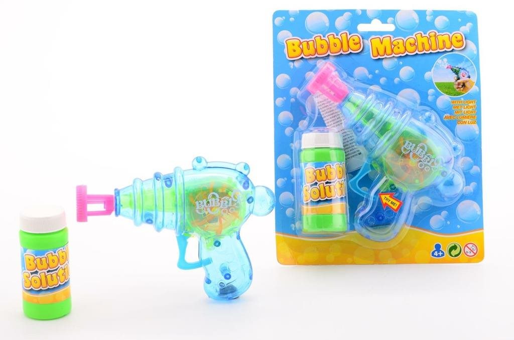 Világító buborékfújó pisztoly + buborék folyadék