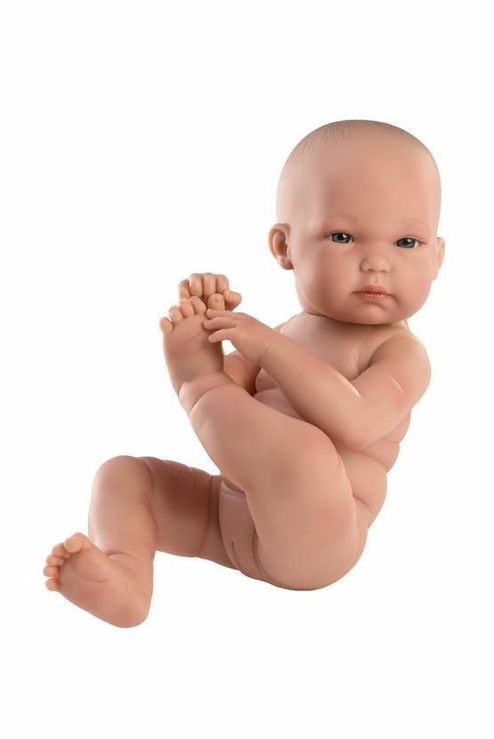 Llorens 63502 New Born Kislány - élethű újszülött játékbaba teljesen vinyl testtel - 35 cm