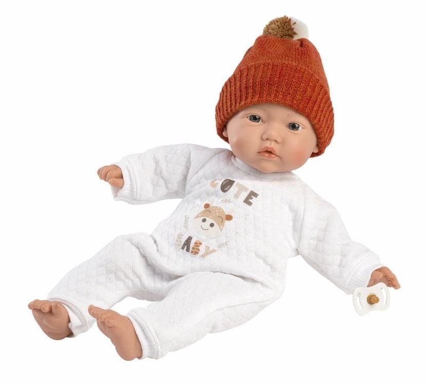 Llorens 63304 Little Baby - élethű játékbaba puha szövet testtel - 32 cm