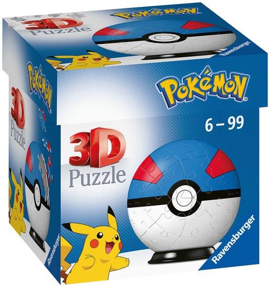 Ravensburger 3D puzzle 112654 puzzle-labda Pokémon 2. téma - tétel 54 darab