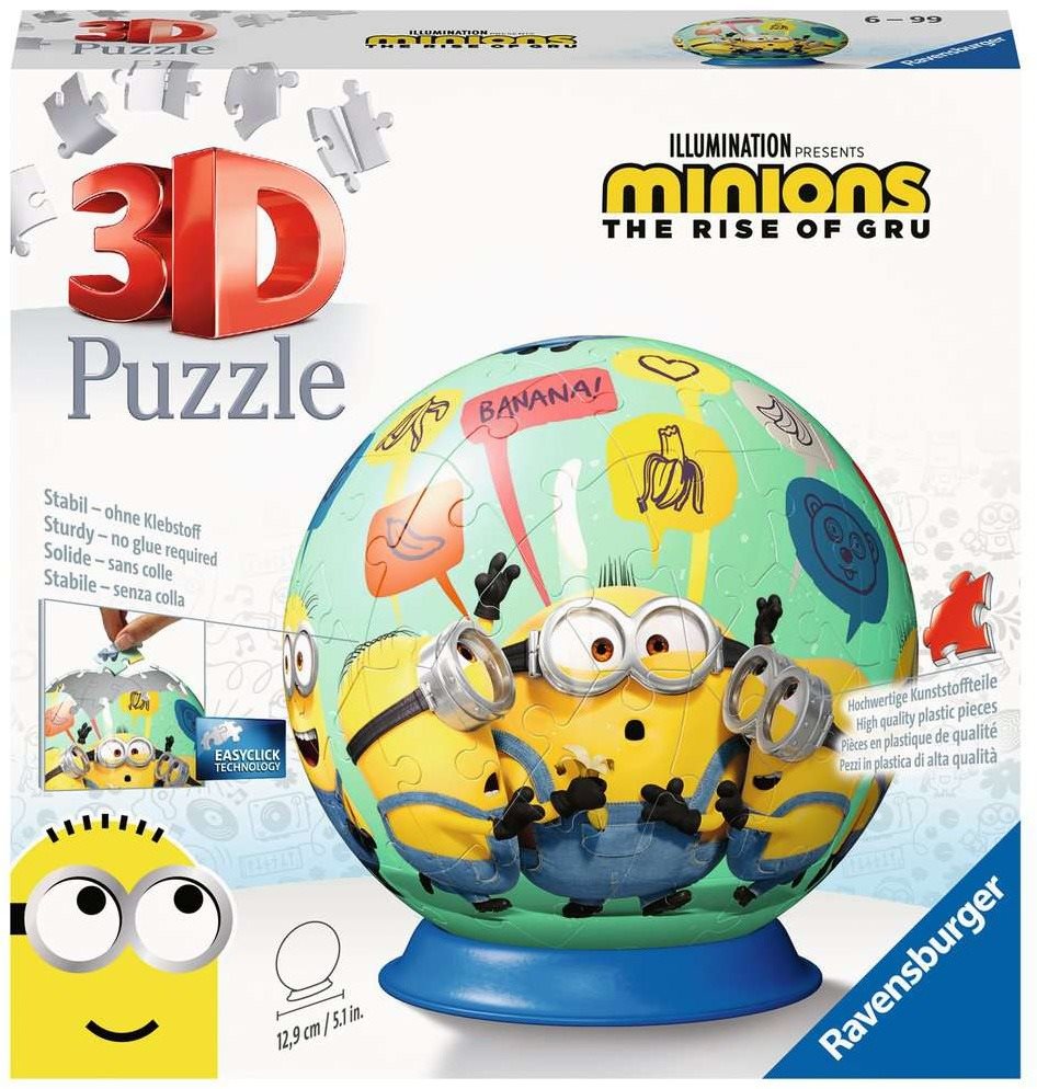 Ravensburger 3D puzzle 111794 puzzle-labda Mimoni 2 72 darab