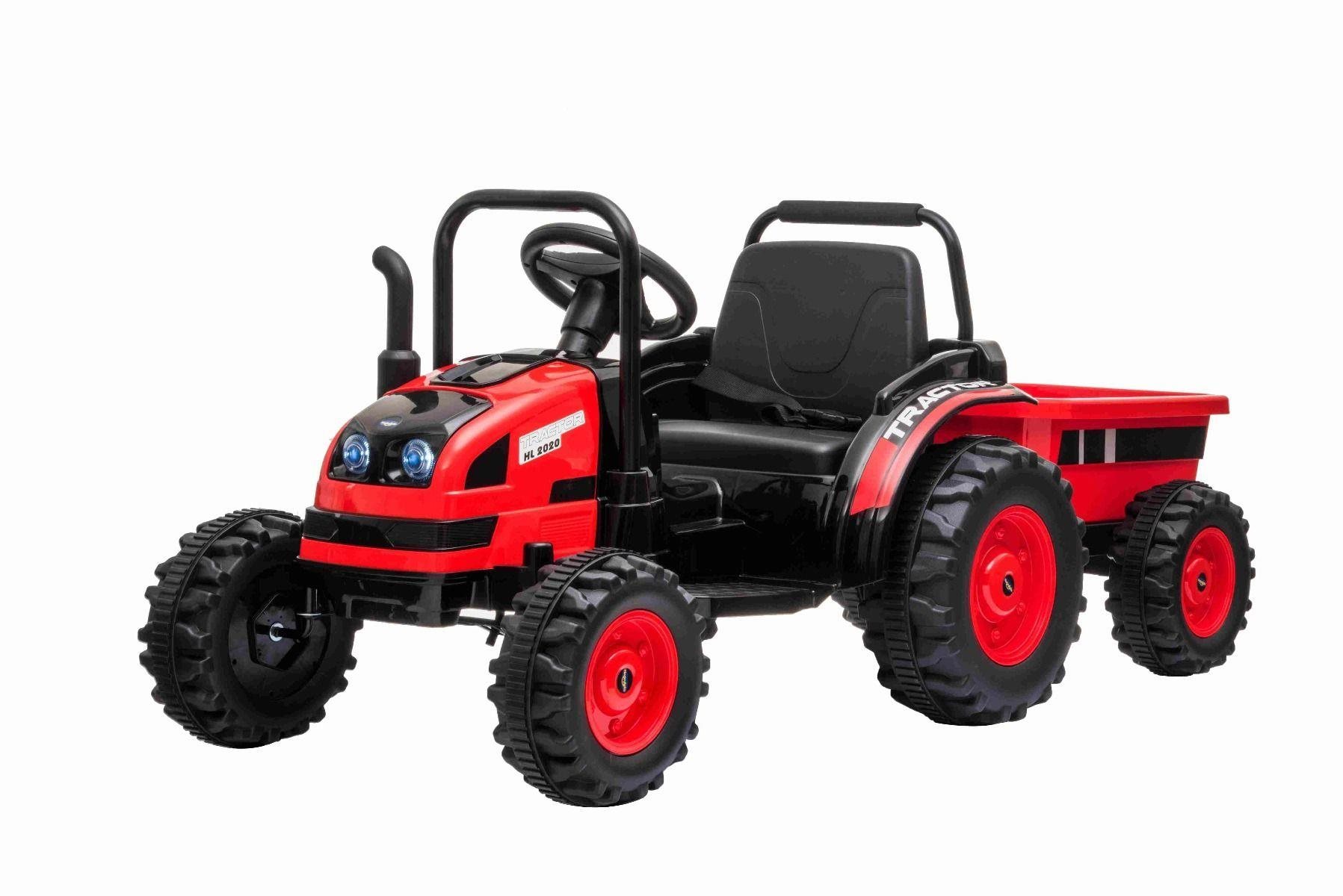 POWER Traktor pótkocsival, piros