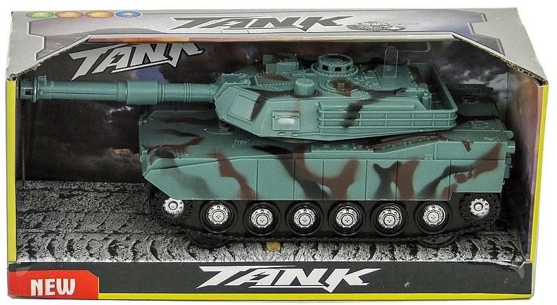 Lendkerekes játék tank, világítással