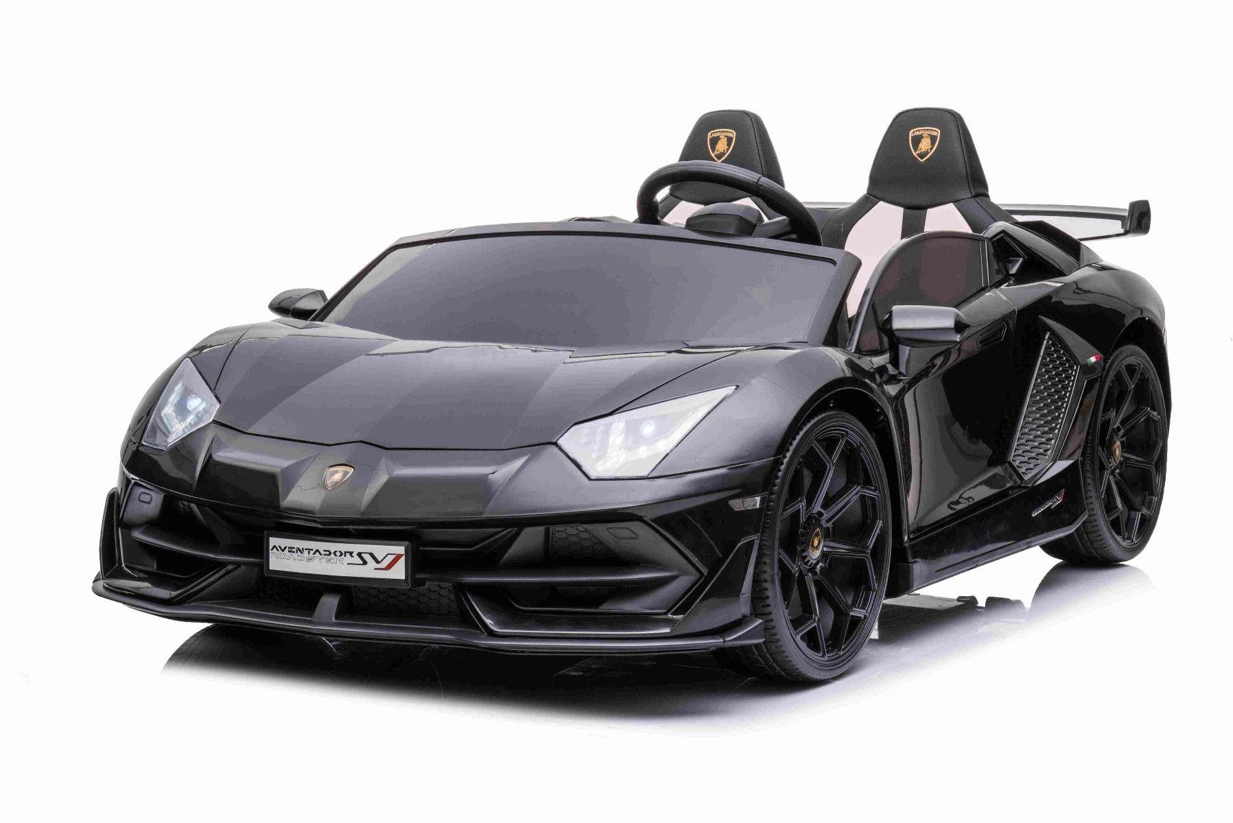 Elektromos autó Lamborghini Aventador 12V kétüléses, fekete