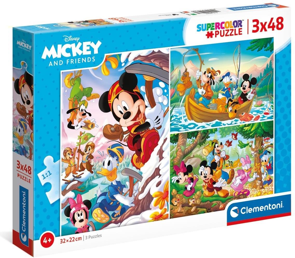 Puzzle 3x48 Mickey és barátai