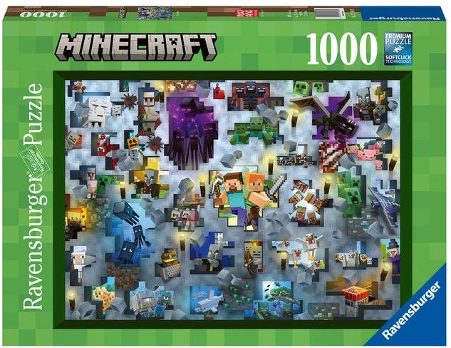 Ravensburger Puzzle 171880 Challenge Puzzle: Minecraft 1000 db
