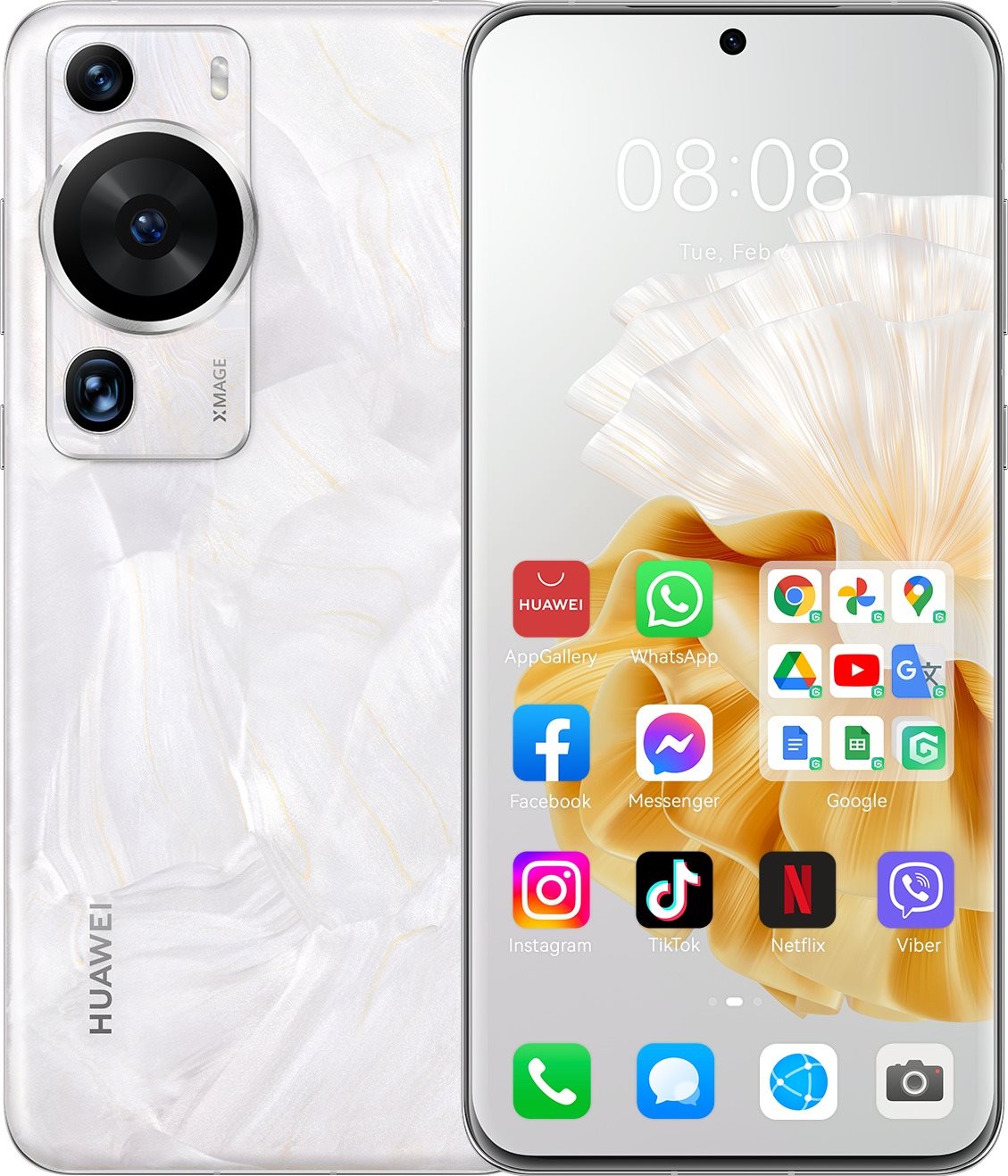 Huawei p60 pro 8/256 gb gyöngyszínű