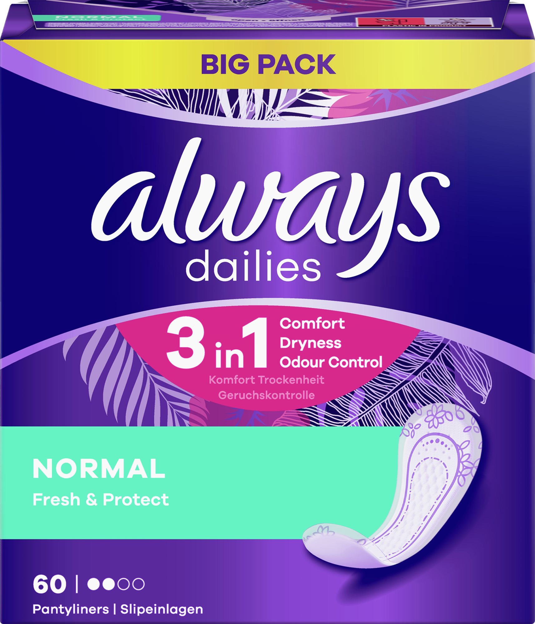 ALWAYS Dailies Fresh & Protect Normal, 60 db