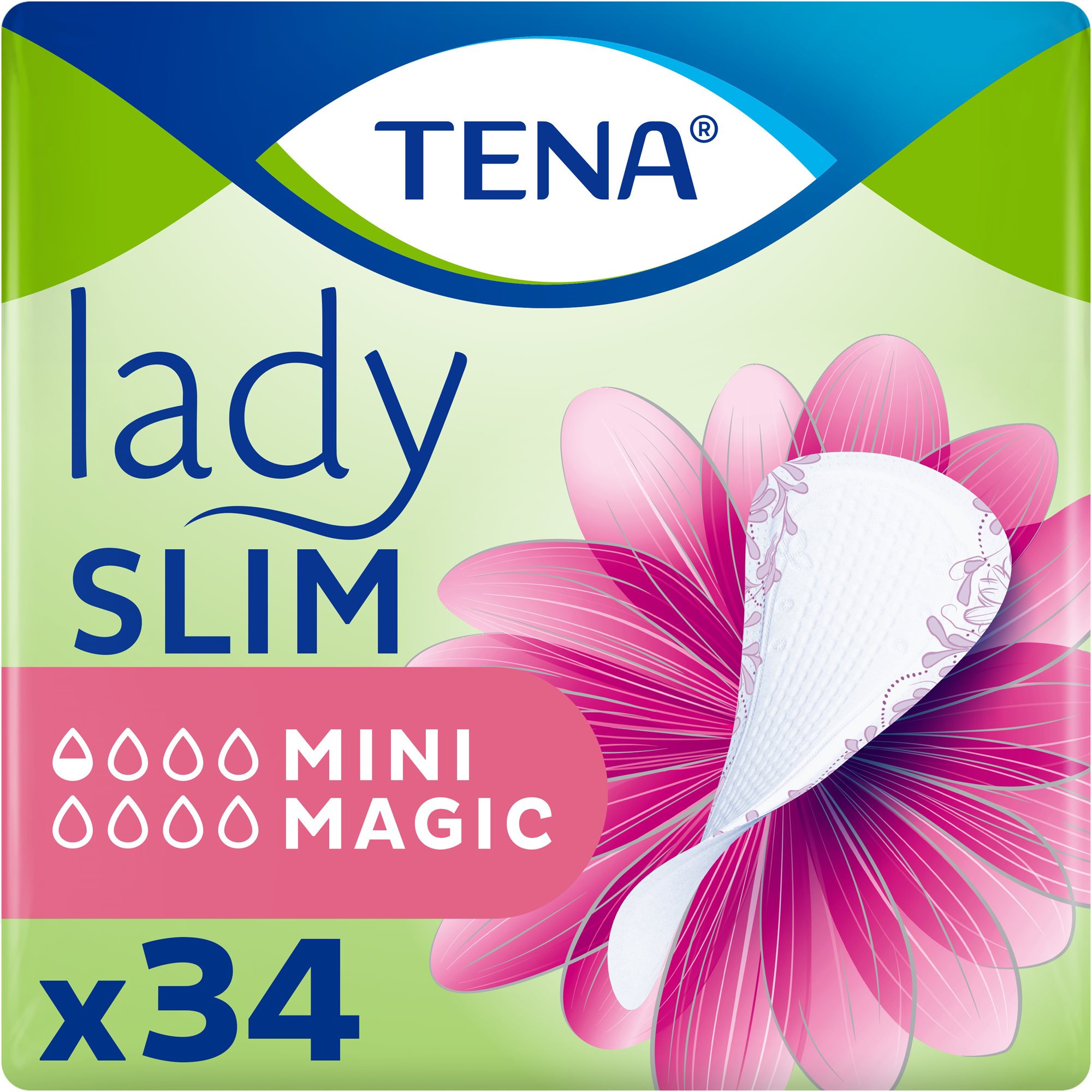Inkontinencia betét TENA Lady Slim Mini Magic 34 db