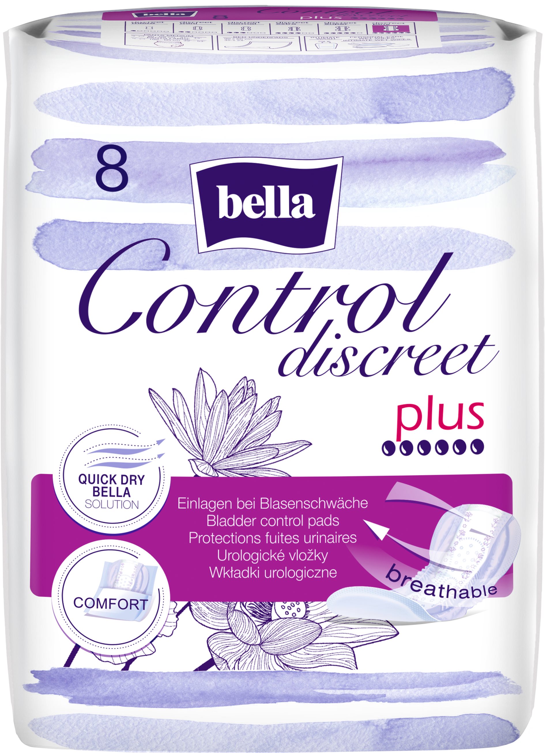 BELLA Control Discreet Plus 8 db