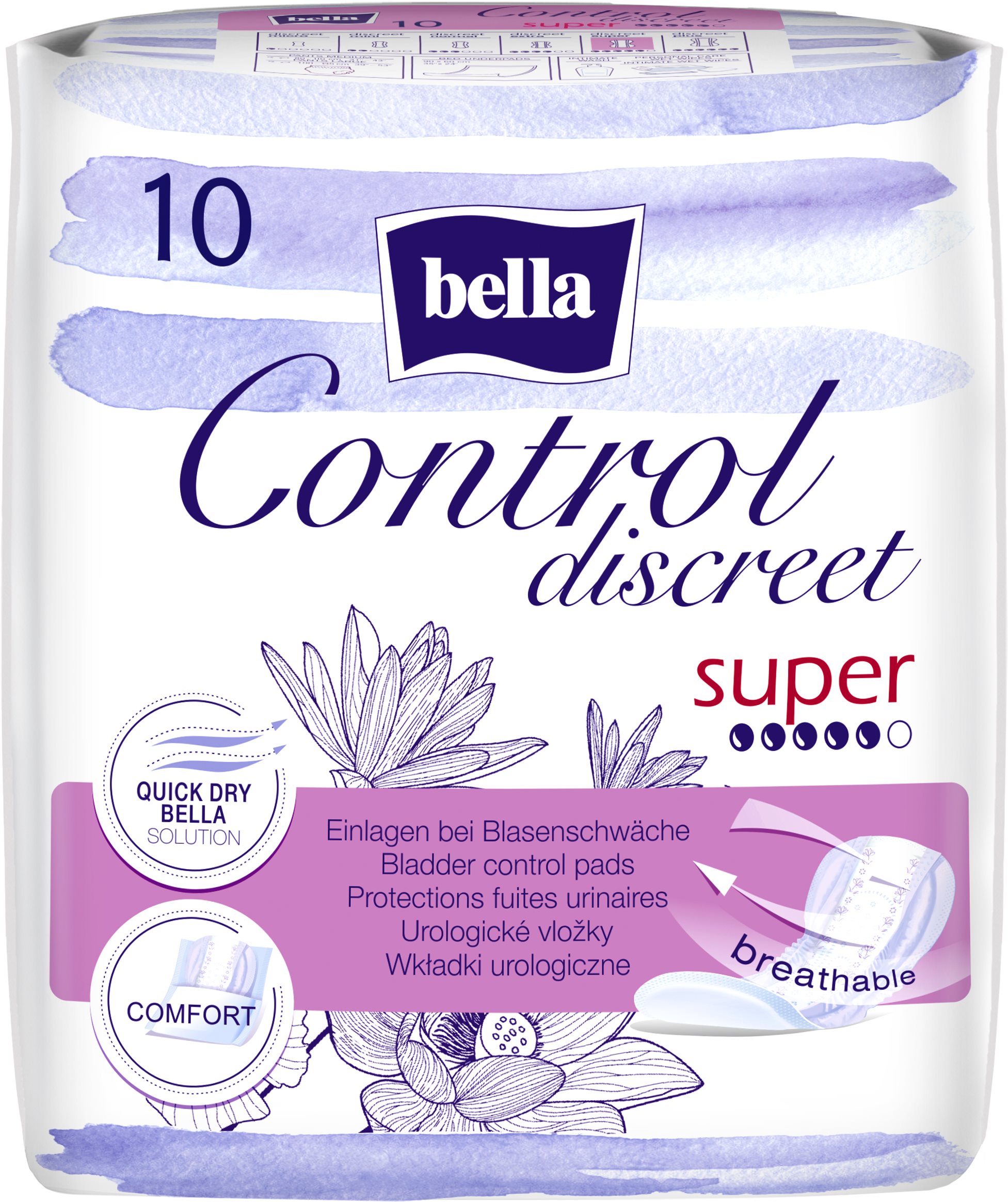 BELLA Control Discreet Super 10 db