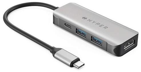 HyperDrive 4 az 1-ben USB-C Hub, ezüst