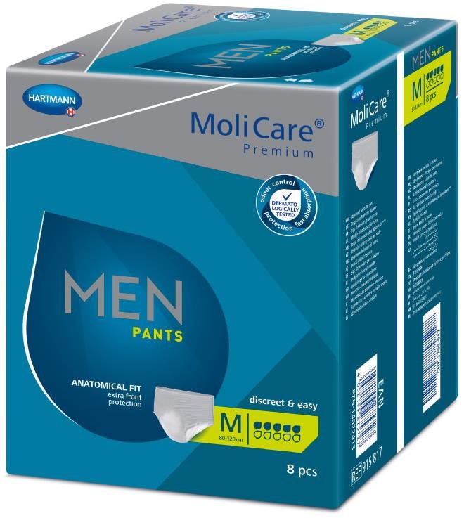 MoliCare Premium Men Pants 5 kapek velikost M, 8 ks
