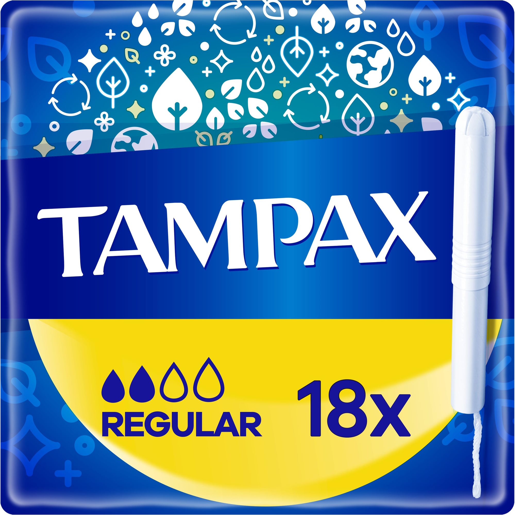 Tampon TAMPAX Regular Tampon papír applikátorral 18 db