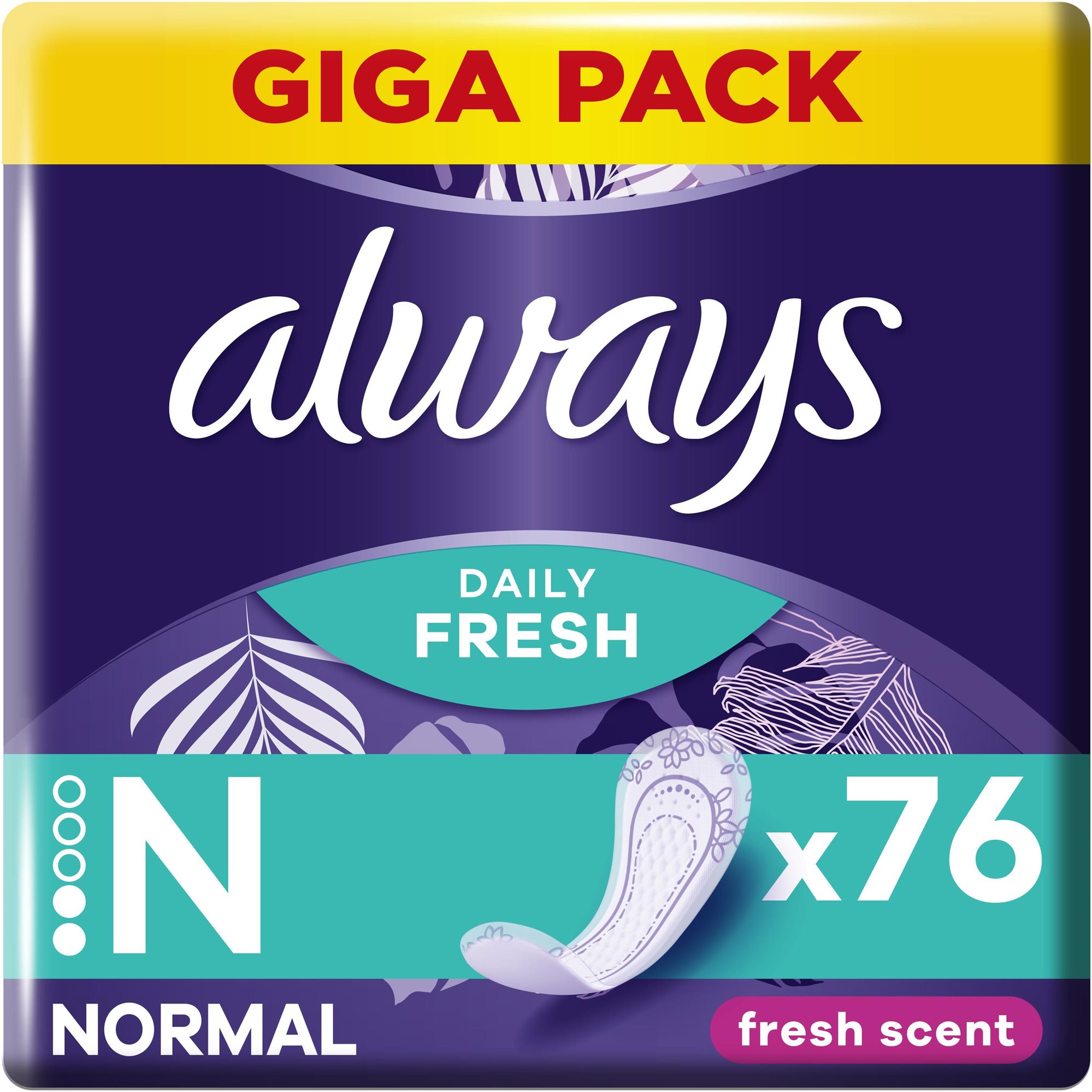 ALWAYS Daily Fresh Normal friss illattal 76 db