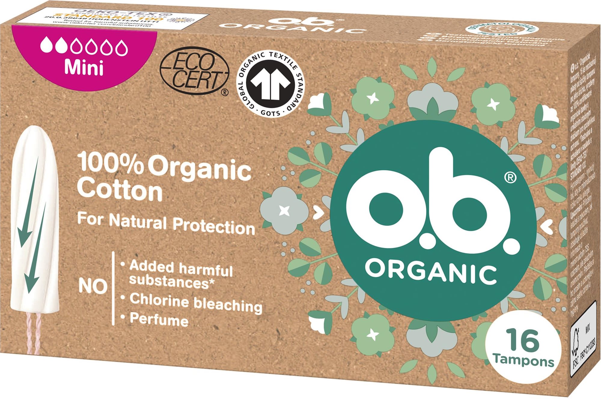O.B. Organic Mini 16 db