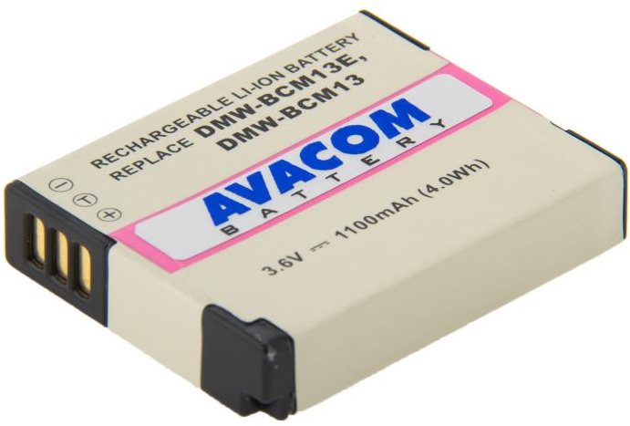 Avacom akkumulátor Panasonic DMW-BCM13, BCM13E készülékekhez, Li-Ion 3.6V 1100mAh 4Wh