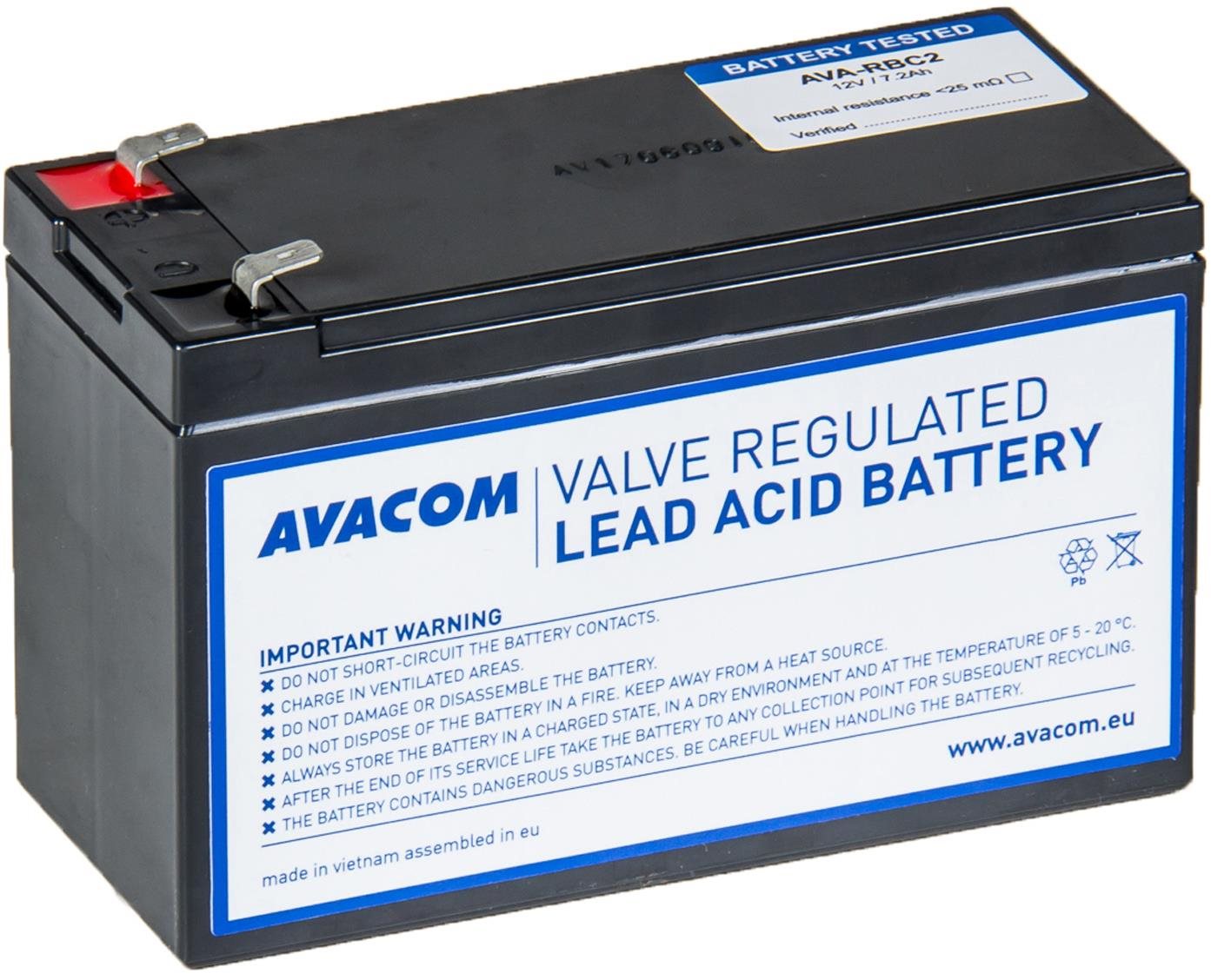 Avacom RBC2 csere UPS akkumulátor